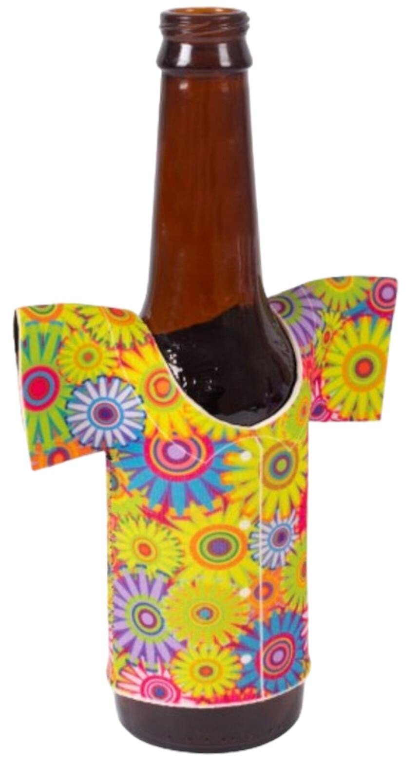 2 Pcs Summer Party Decorations Hawaiian Hula Beer Bottle Shirt Drinks Holder