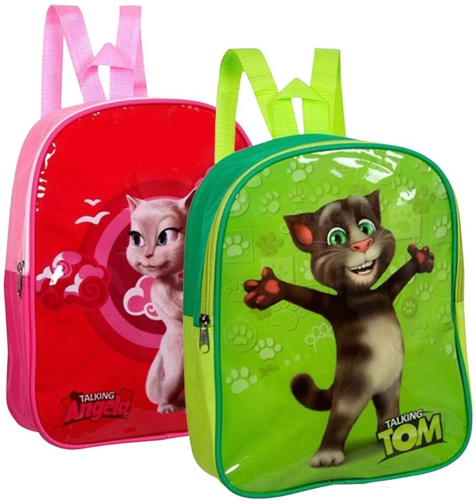 School Backpack Kids Bag Girls Boys Storage Rucksack PE Kit TALKING TOM / ANGELA