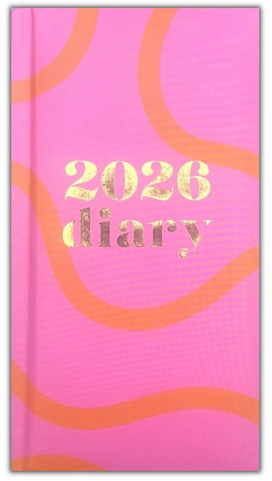 2026 DIARY POCKET SMALL / SLIM LINE METAL CORNER WEEK TO VIEW CUTE FASHION DIARY