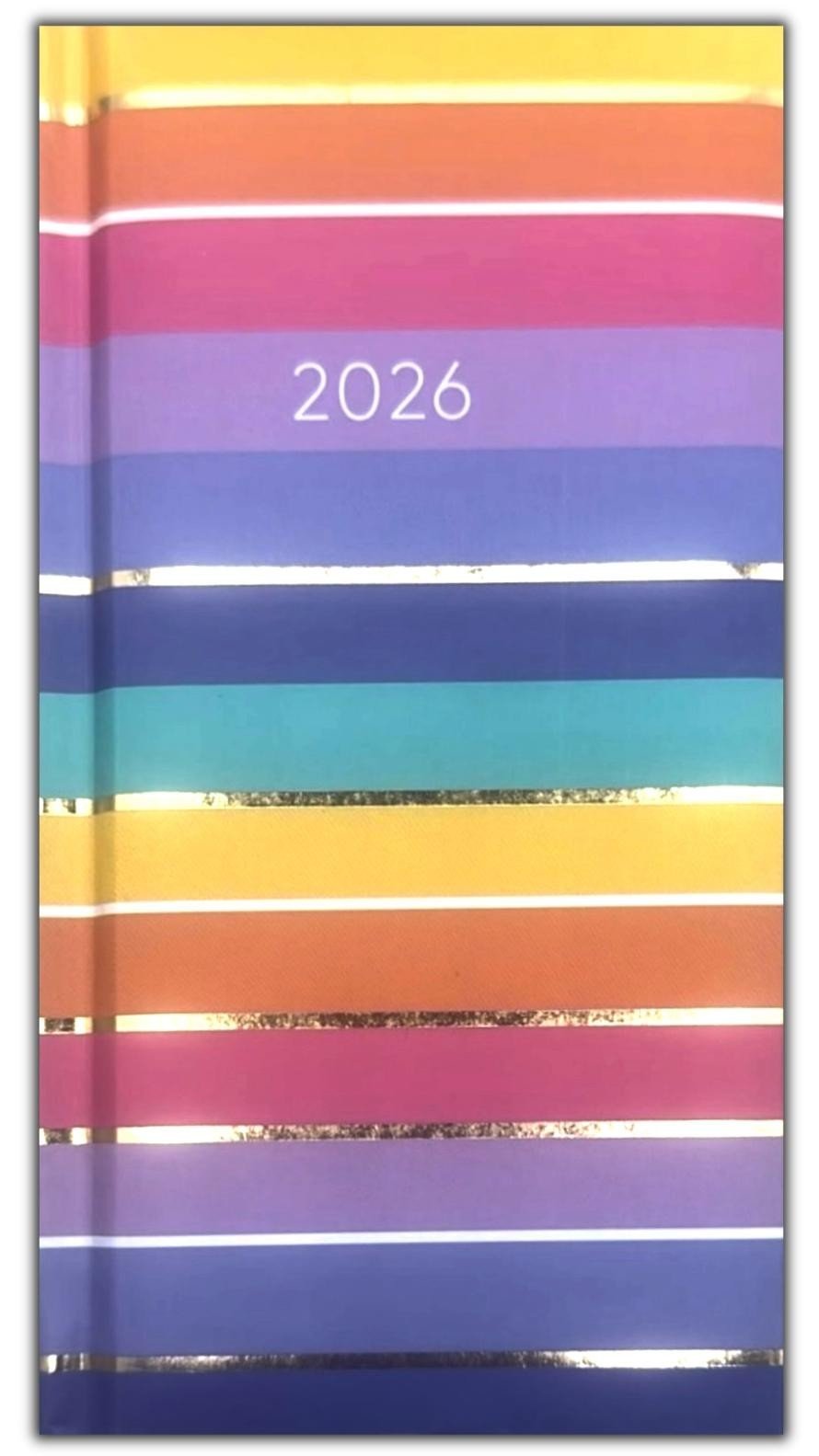 2026 DIARY POCKET SMALL / SLIM LINE METAL CORNER WEEK TO VIEW CUTE FASHION DIARY