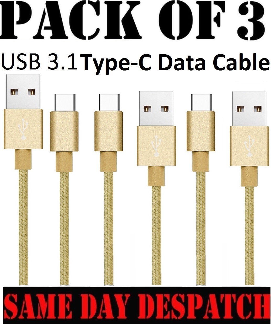 For Google Pixel 2 XL USB Type C USB-C Fast Sync Charger Charging Cable Lead