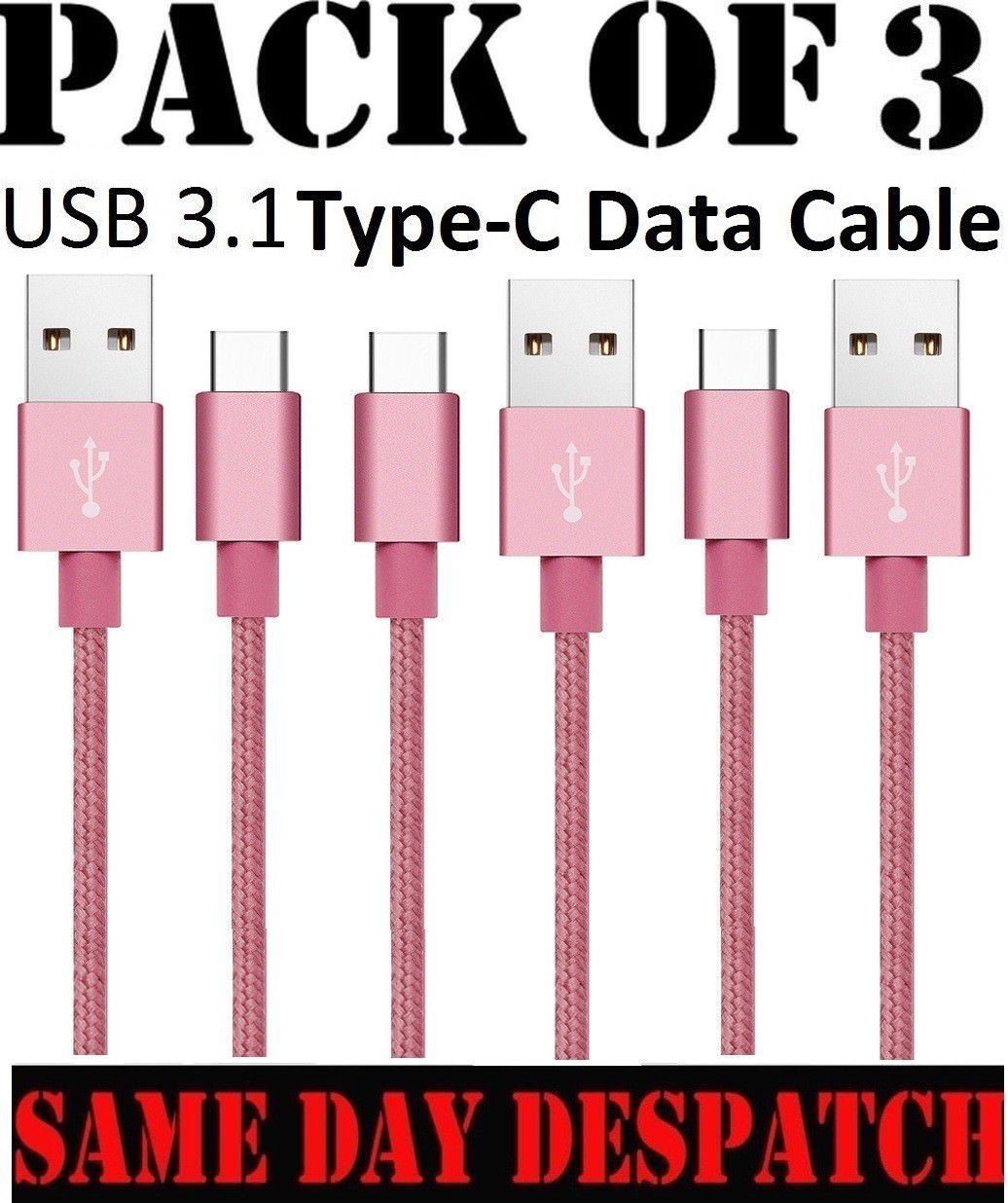 For Google Pixel 2 XL USB Type C USB-C Fast Sync Charger Charging Cable Lead