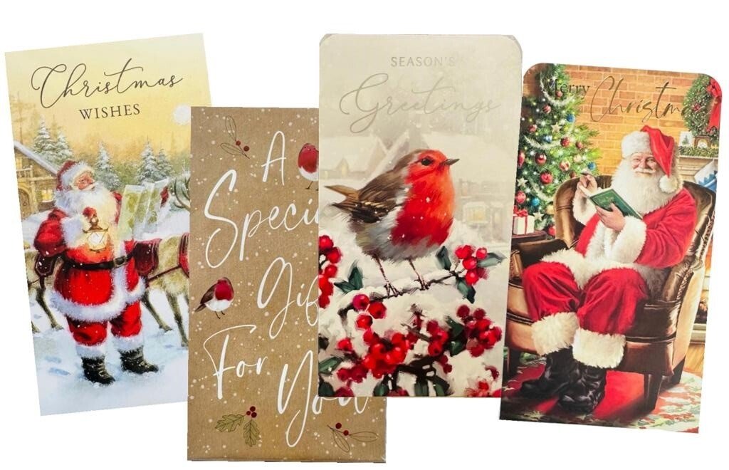 8 Cute Christmas Money Wallets with Envelopes Assorted Designs Novelty Gift Card