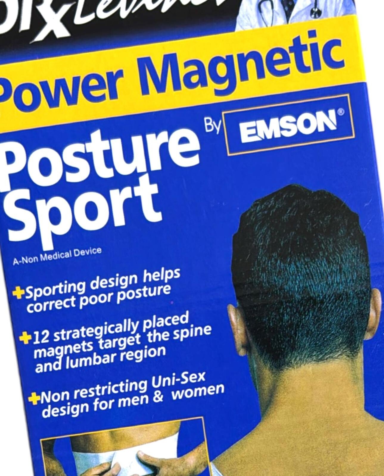 2 x Magnetic Posture Corrector Brace Belt Bad Back Lumbar Problem Proper Support