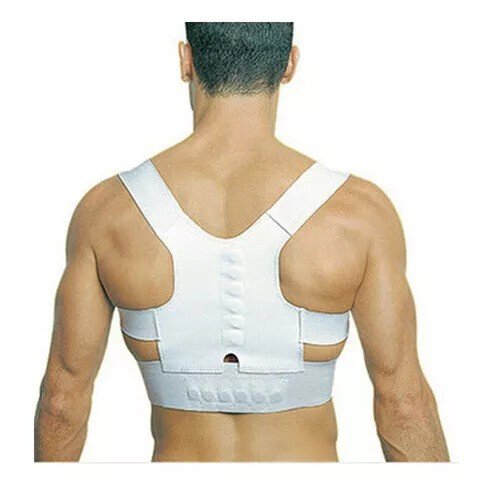 2 x Magnetic Posture Corrector Brace Belt Bad Back Lumbar Problem Proper Support