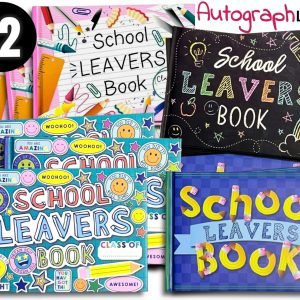 12 x Autograph Book – Celebrity Kids Adults Holiday Leavers Hardback Signatures