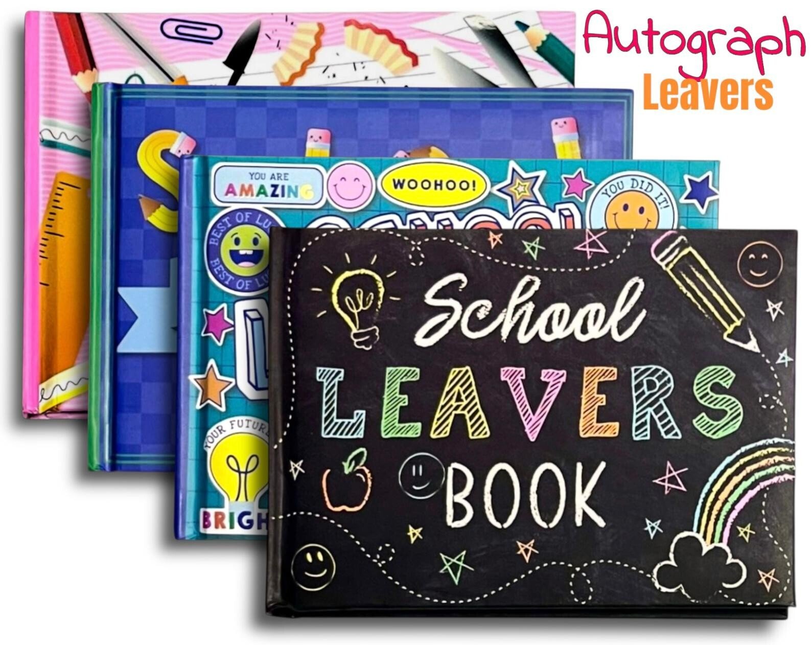 12 x Autograph Book - Celebrity Kids Adults Holiday Leavers Hardback Signatures