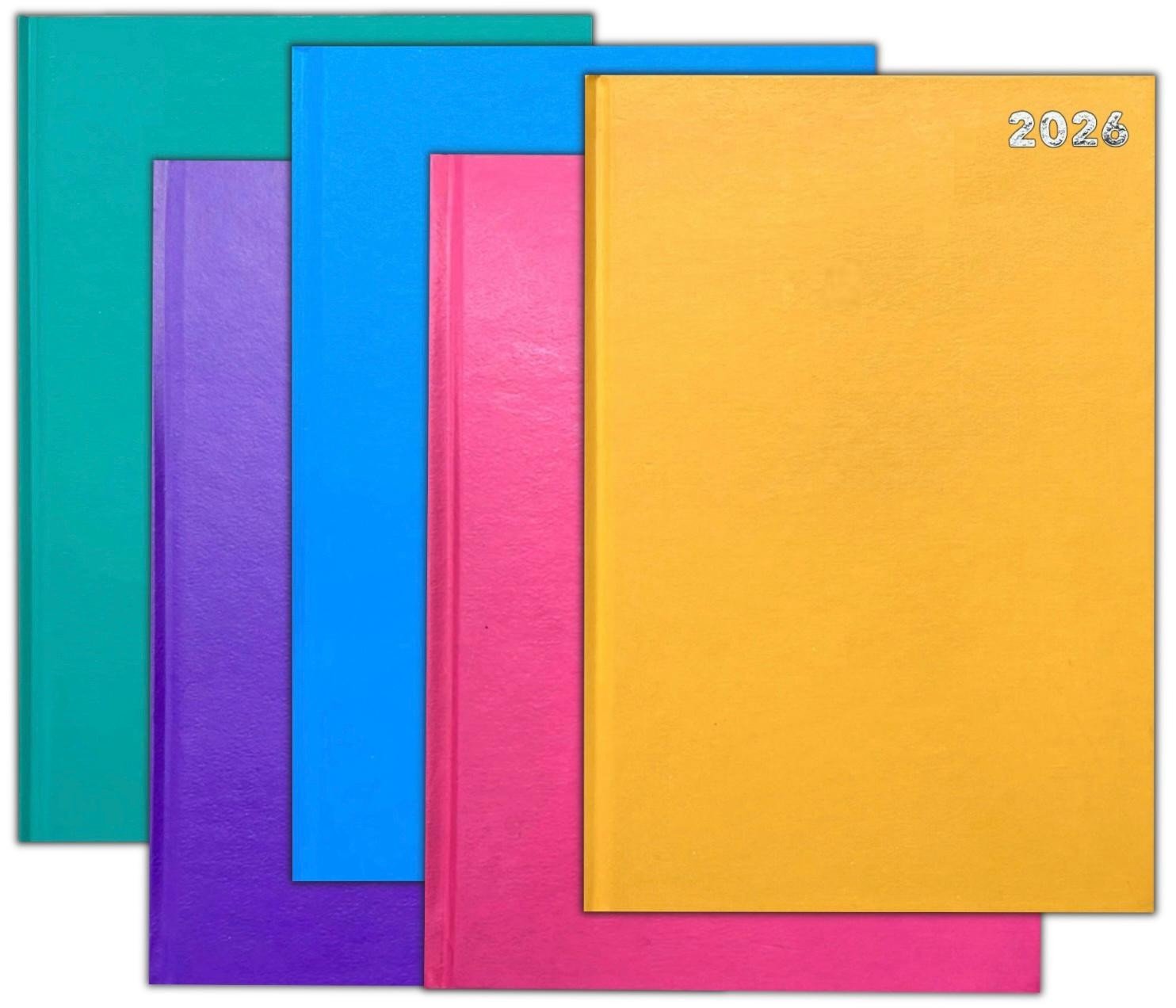 2026 A4 A5 A6 Day to Page / Week To View Diary Full Year Planner Desk Hardback