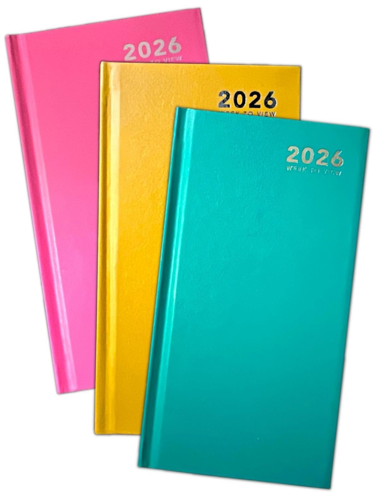 2026 A4 A5 A6 Day to Page / Week To View Diary Full Year Planner Desk Hardback