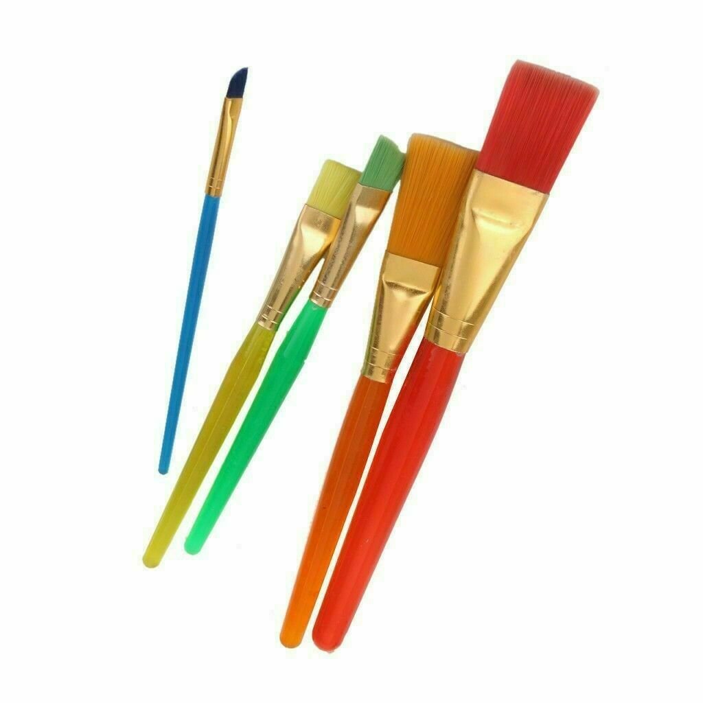 5Pcs Cake Icing Decorating Painting Brushes Fondant Dusting SugarCraft Clay Tool