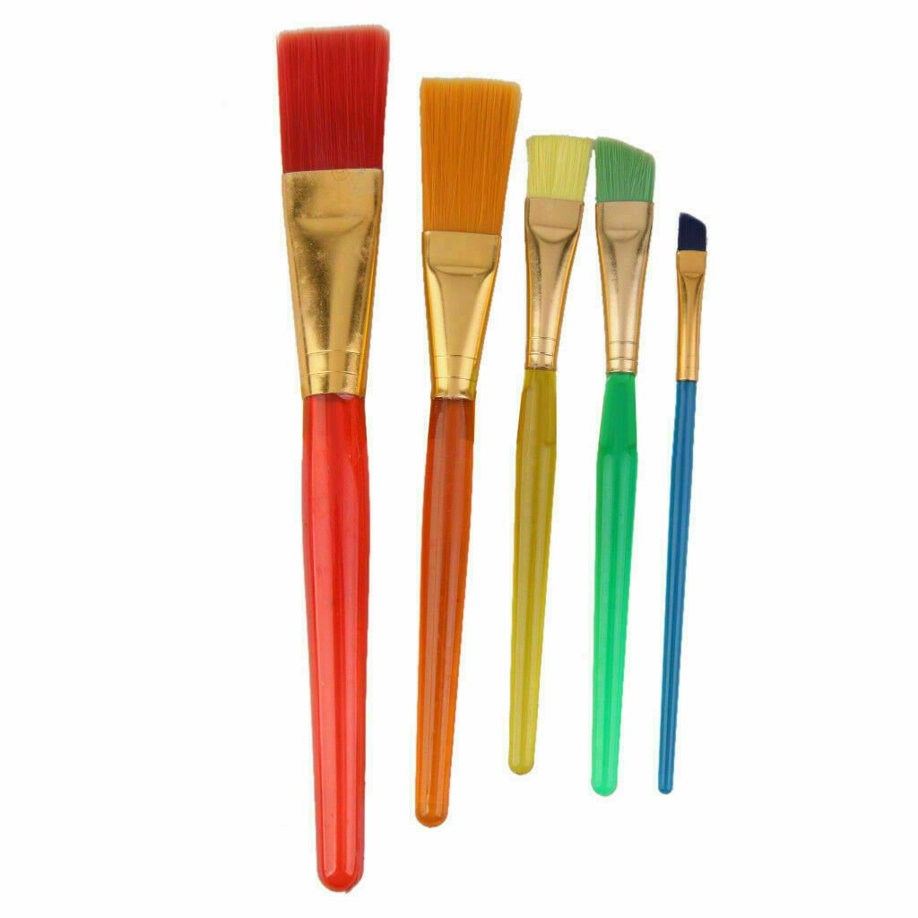 5Pcs Cake Icing Decorating Painting Brushes Fondant Dusting SugarCraft Clay Tool