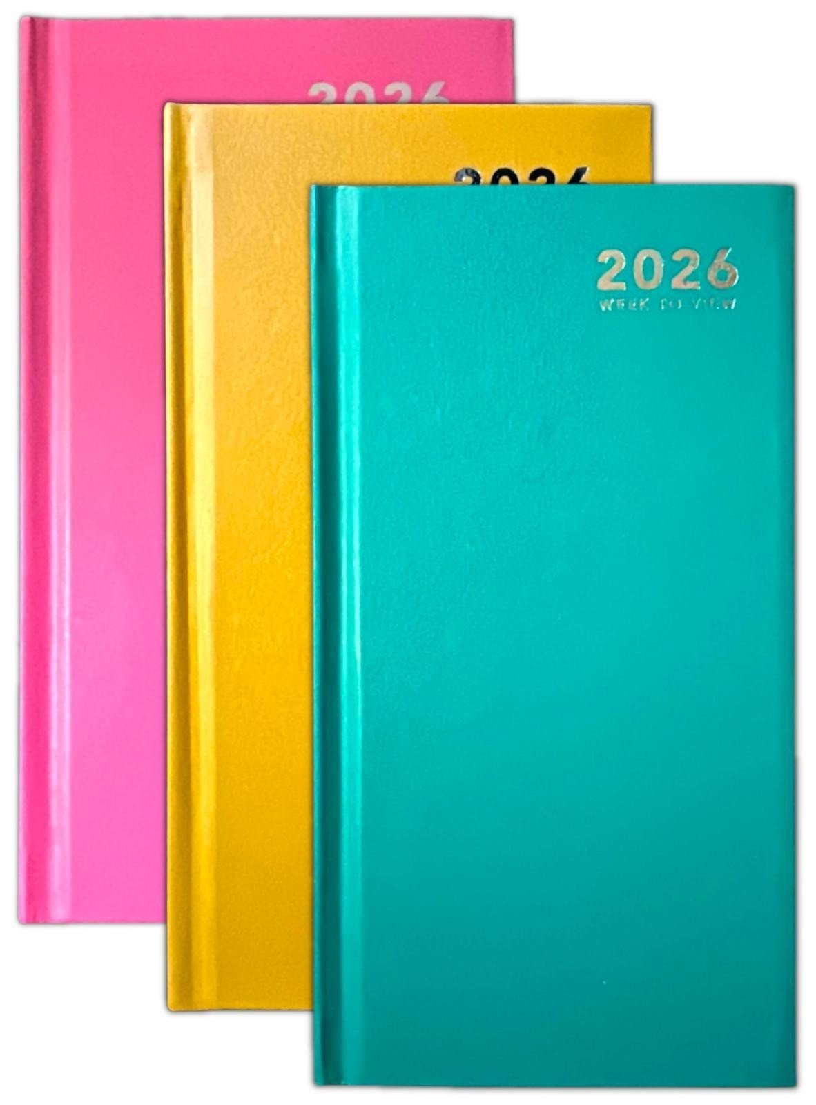 2026 A4 A5 A6 Day to Page / Week To View Diary Full Year Planner Desk Hardback