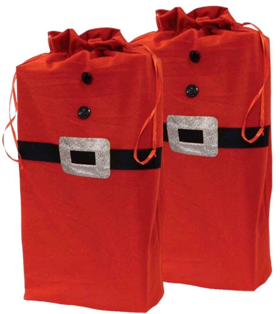 2 x Giant Santa Sacks Stocking Christmas Extra Large Xmas Gift Kids Present Bag