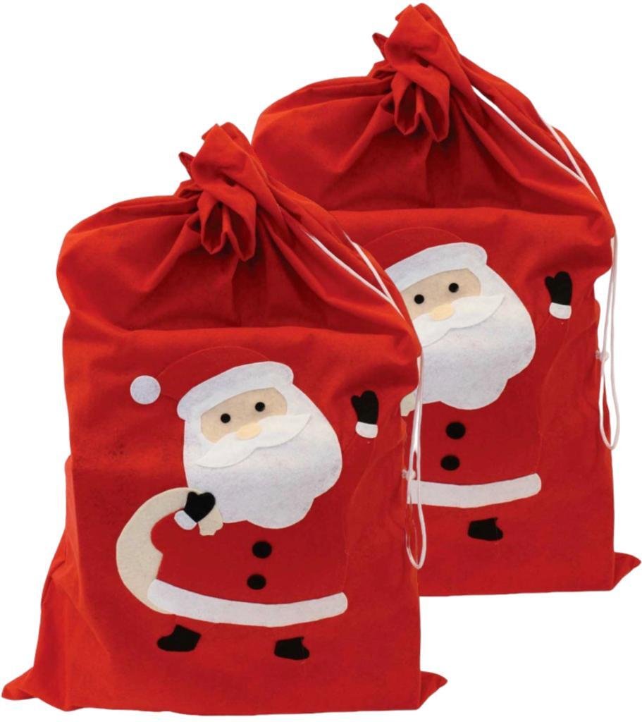 2 x Giant Santa Sacks Stocking Christmas Extra Large Xmas Gift Kids Present Bag