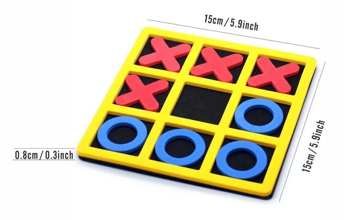 Foam Tic Tac Toe Game Mini Board Games for Kids, Birthday Party Favours Fun Game