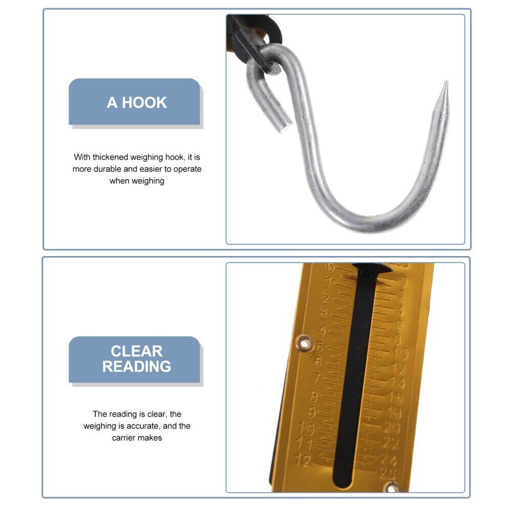 Mechanical 12kg Weighing Luggage Suitcase Bag Scales Portable Fishing Scales