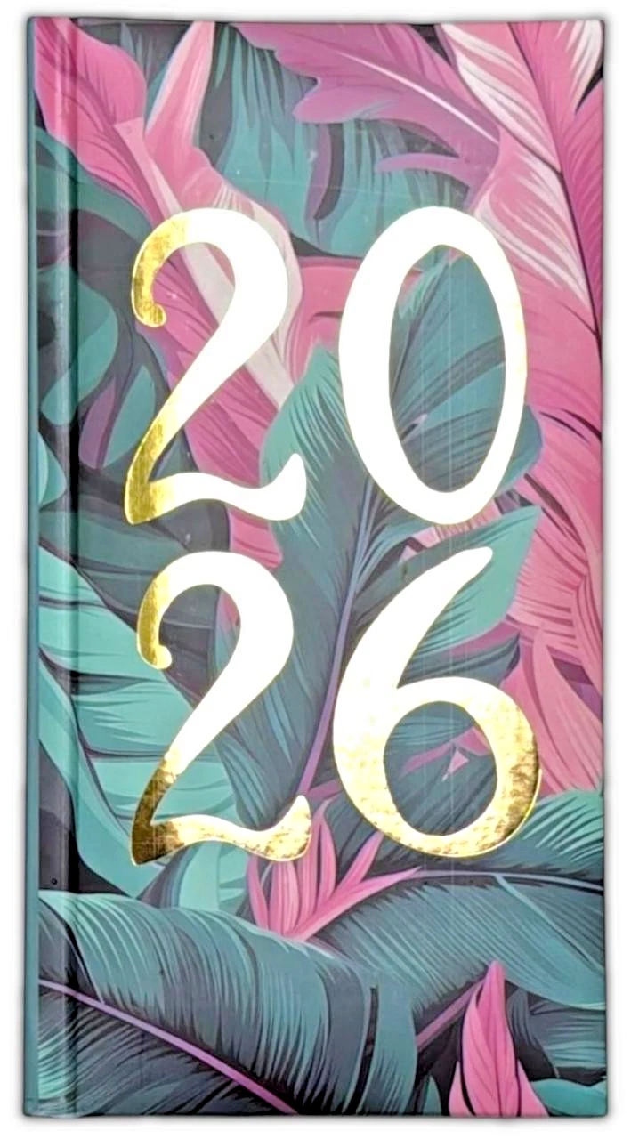 2026 DIARY POCKET SMALL / SLIM LINE METAL CORNER WEEK TO VIEW CUTE FASHION DIARY