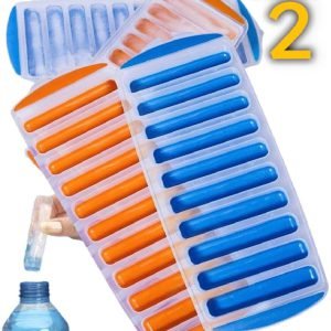 2x Ice Cube Stick Bottle Tray Soda Drinks Maker mould Tube tubes Cylinder Moulds