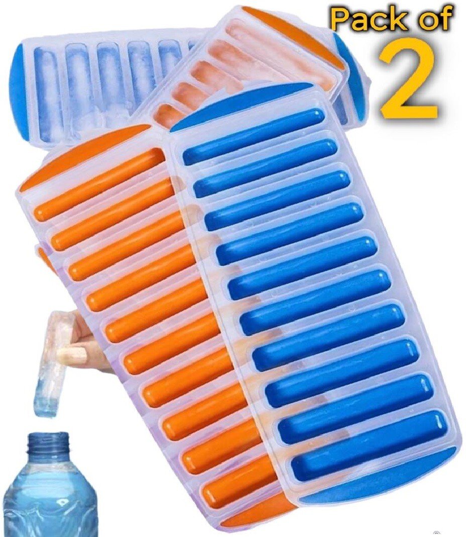 2x Ice Cube Stick Bottle Tray Soda Drinks Maker mould Tube tubes Cylinder Moulds