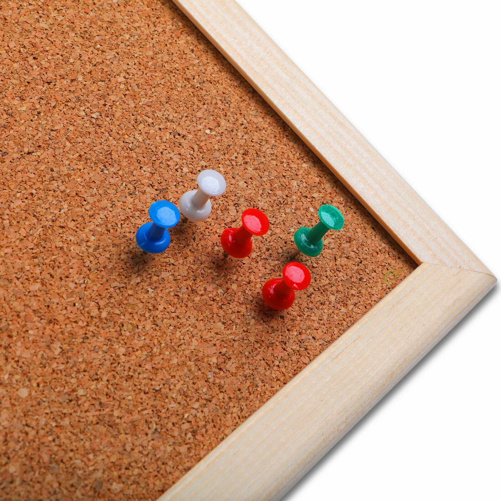 Cork Board Pin Message Notice Board Wooden Frame Office Memo School Pinboard