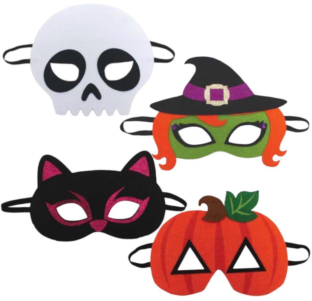 Halloween Kids Fancy Dress Face Masks-Boys Girls Felt Foam Mask Party Costume