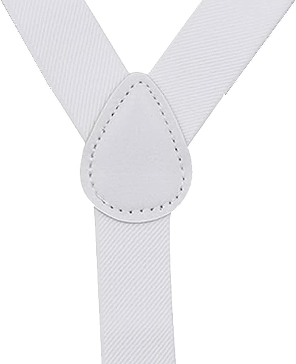 ADJUSTABLE BRACES MENS UNISEX TROUSER ELASTIC Y-BACK SUSPENDERS METAL CLIP-ON