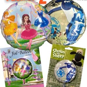 18” Shaun The Sheep, Gem Round Celebration Party Decoration Foil Helium Balloon