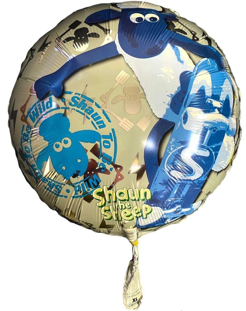 18'' Shaun The Sheep, Gem Round Celebration Party Decoration Foil Helium Balloon