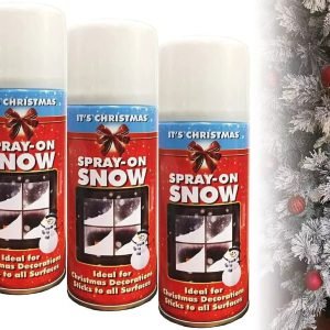 3 x It’s Christmas Spray On Snow For Trees Plants Windows Mirrors Stencils 200ML