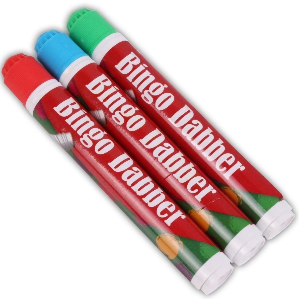 Bingo Dabbers Marker Pens Mixed Colours Sponge Nib Non Drip Ink Dabbing Set Fast