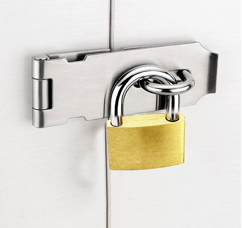 2 X 30mm Brass Padlocks Pad Locks Suitcase Luggage Pad Lock 3 Keys per Lock