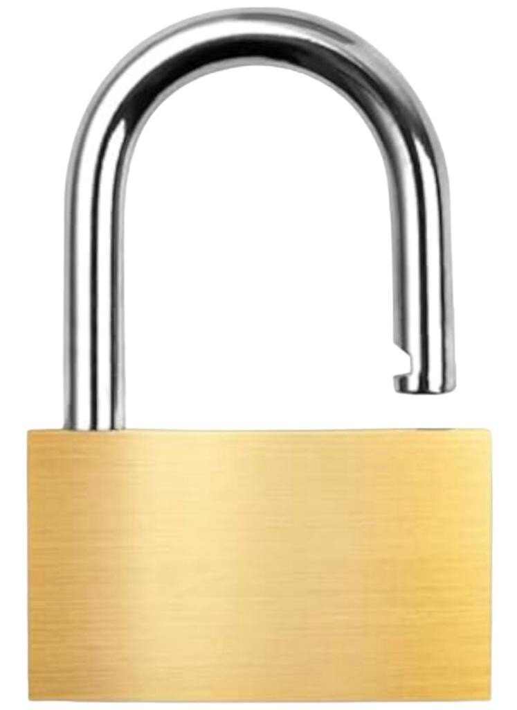 2 X 30mm Brass Padlocks Pad Locks Suitcase Luggage Pad Lock 3 Keys per Lock