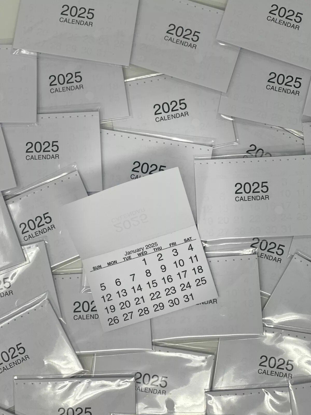 2025 Calendar Tabs Insert Mini String Tear Off Pads Month to View Made In UK