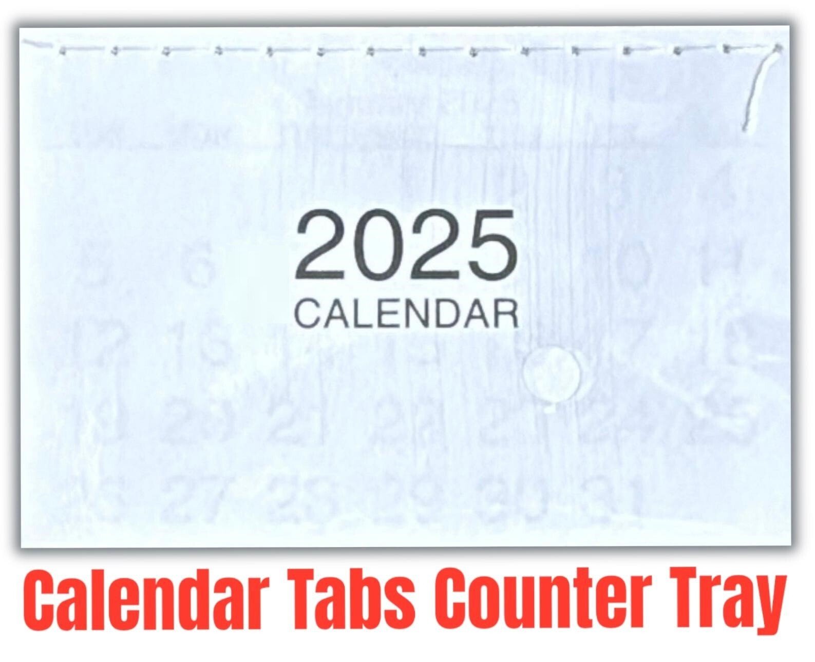 2025 Calendar Tabs Insert Mini String Tear Off Pads Month to View Made In UK
