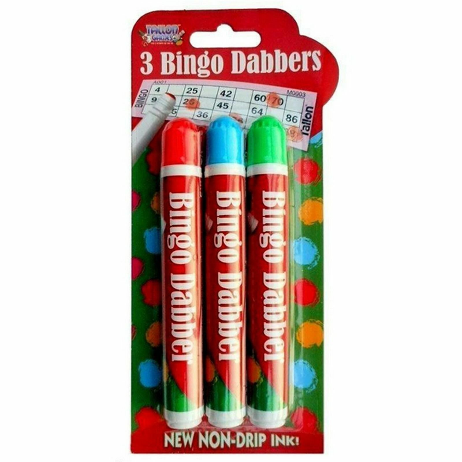 Bingo Dabbers Marker Pens Mixed Colours Sponge Nib Non Drip Ink Dabbing Set Fast