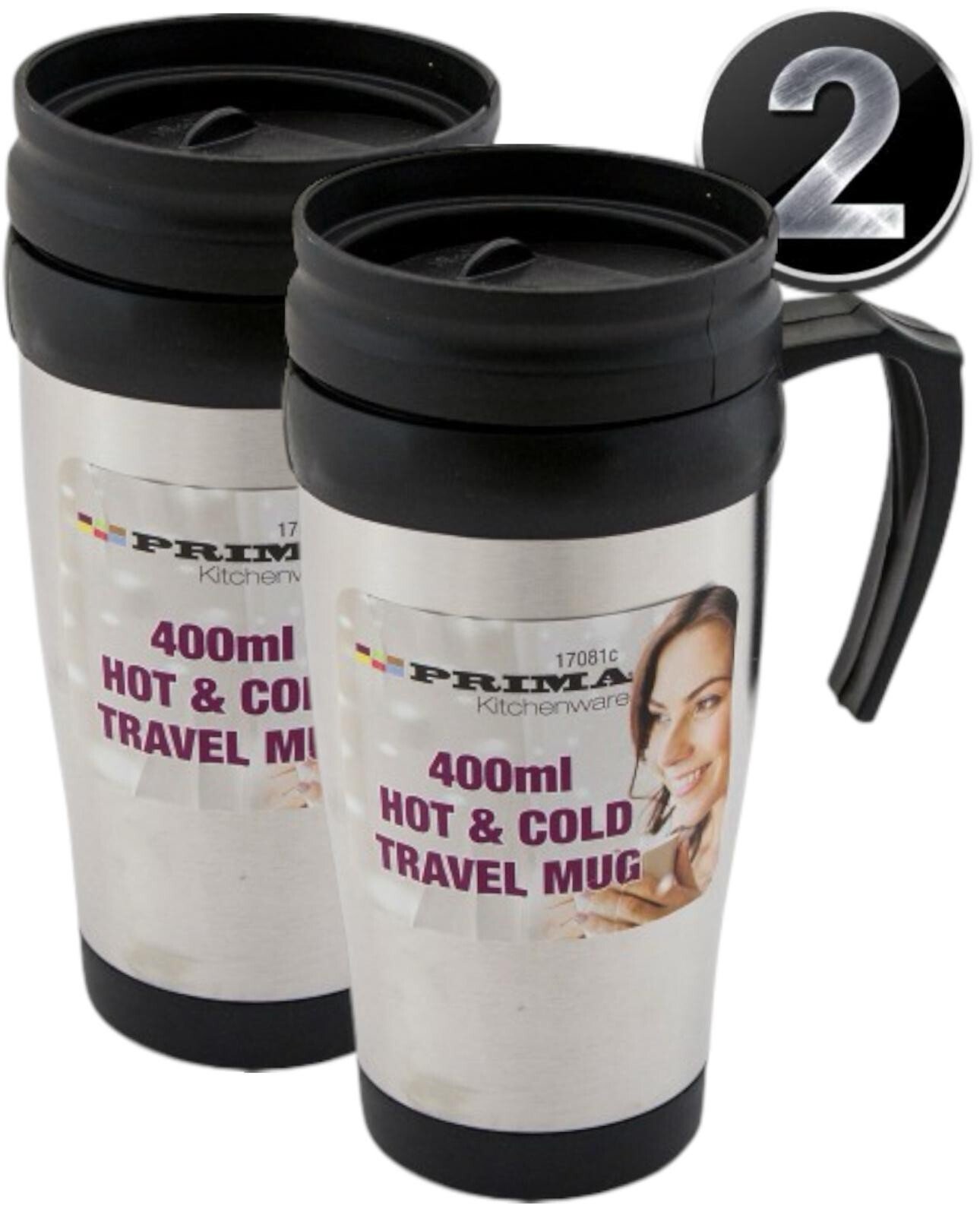 Thermos Flask Insulated Travel Mug Warm Hot Tea Coffee Drink Outdoor Thermal Cup