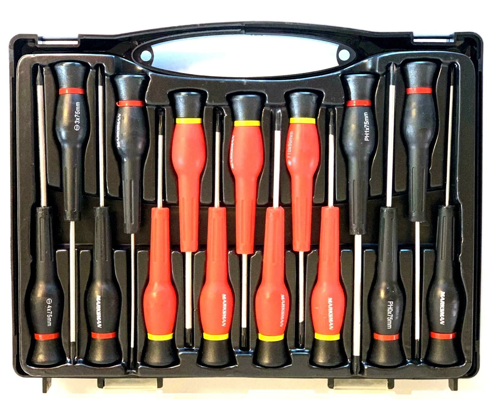 15 Pcs Telecommunication Precision Screwdriver Set Electrical Tool w/ Kit Case