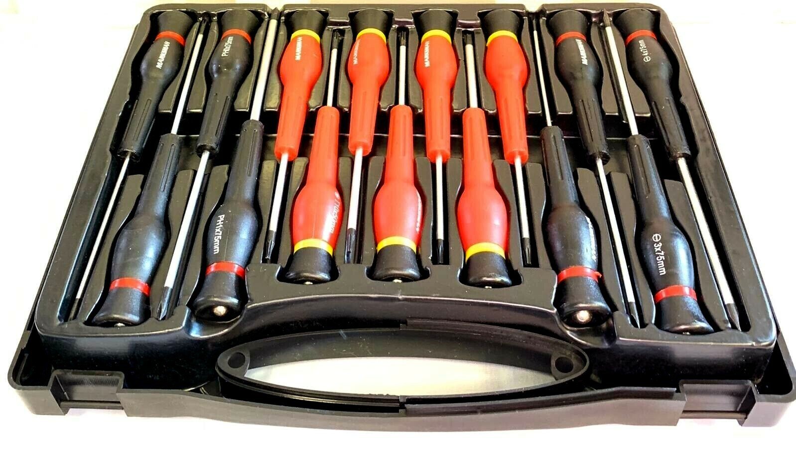 15 Pcs Telecommunication Precision Screwdriver Set Electrical Tool w/ Kit Case