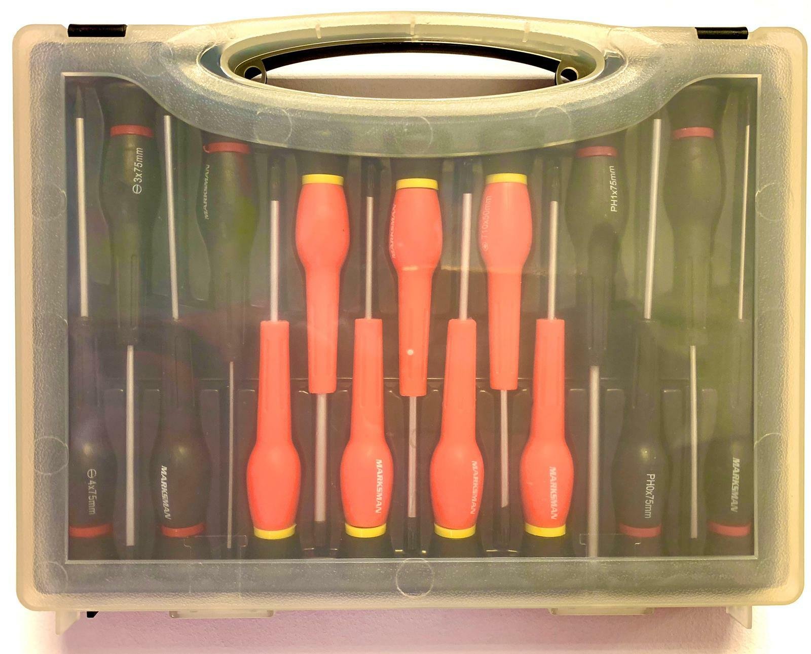 15 Pcs Telecommunication Precision Screwdriver Set Electrical Tool w/ Kit Case