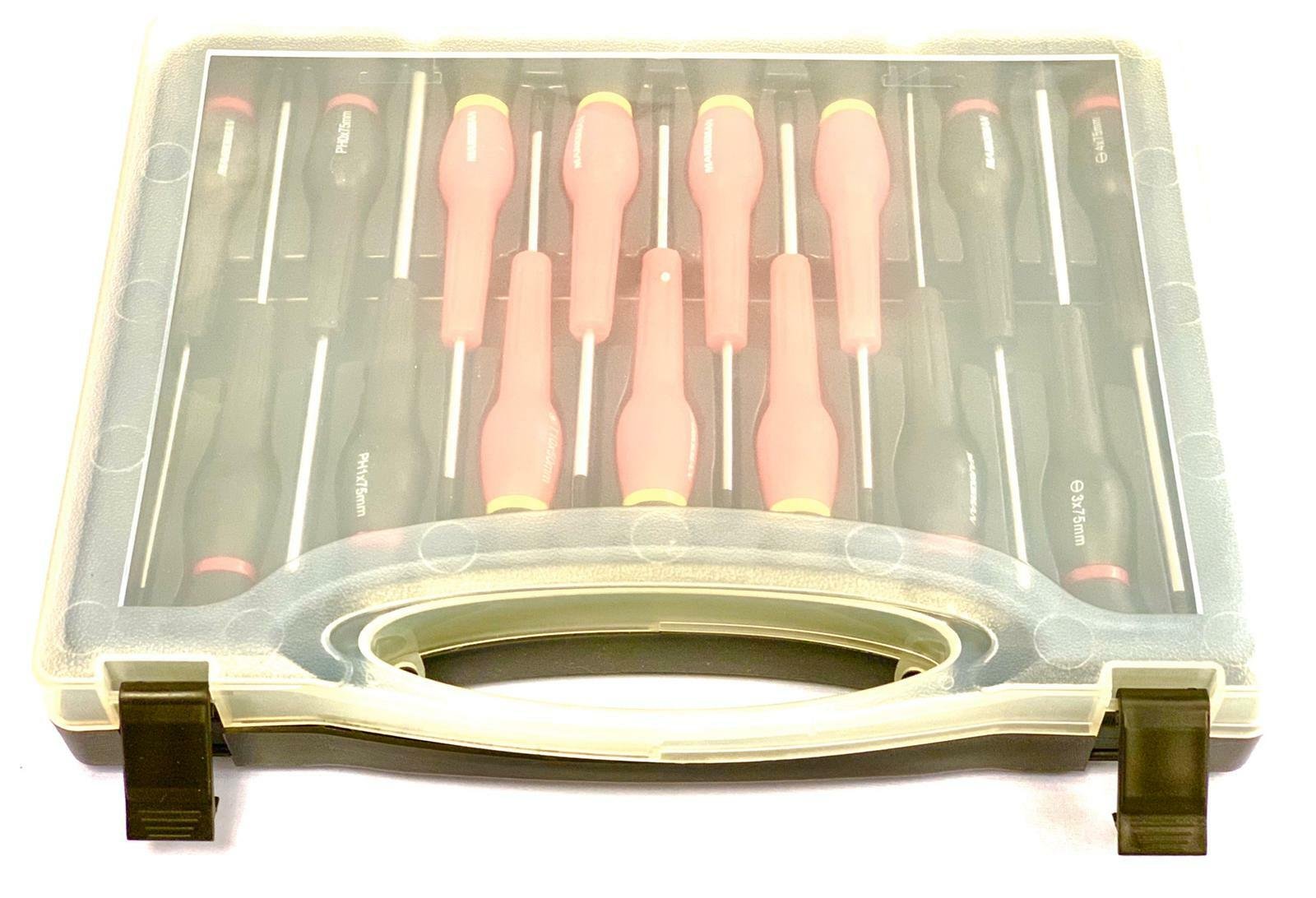 15 Pcs Telecommunication Precision Screwdriver Set Electrical Tool w/ Kit Case
