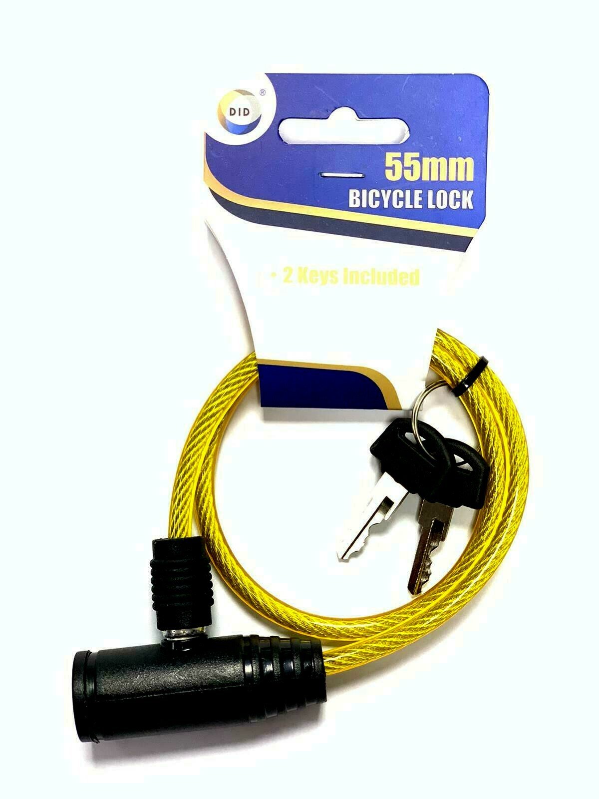 NEW Thick Bicycle Bike Cycle Spiral Steel Cable Lock/Strong Security Chain 2 Key