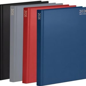 2026 diary A4/A5/A6 Page a Day/Week to View Diary Hardback Case bound Back Cover
