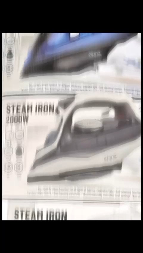 Elpine Steam Iron 1400W 2000W 2300W Electric Ceramic Soleplate Self Cleaning UK