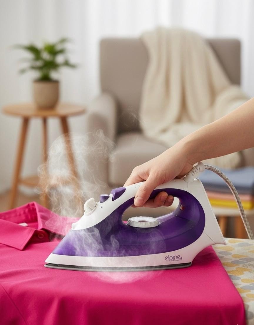 Elpine Steam Iron 1400W 2000W 2300W Electric Ceramic Soleplate Self Cleaning UK