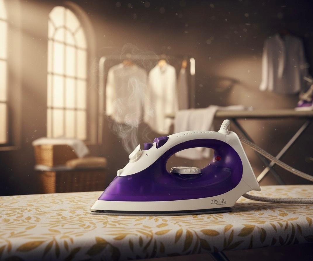 Elpine Steam Iron 1400W 2000W 2300W Electric Ceramic Soleplate Self Cleaning UK