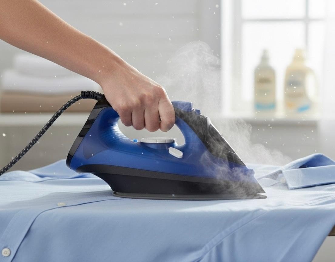 Elpine Steam Iron 1400W 2000W 2300W Electric Ceramic Soleplate Self Cleaning UK