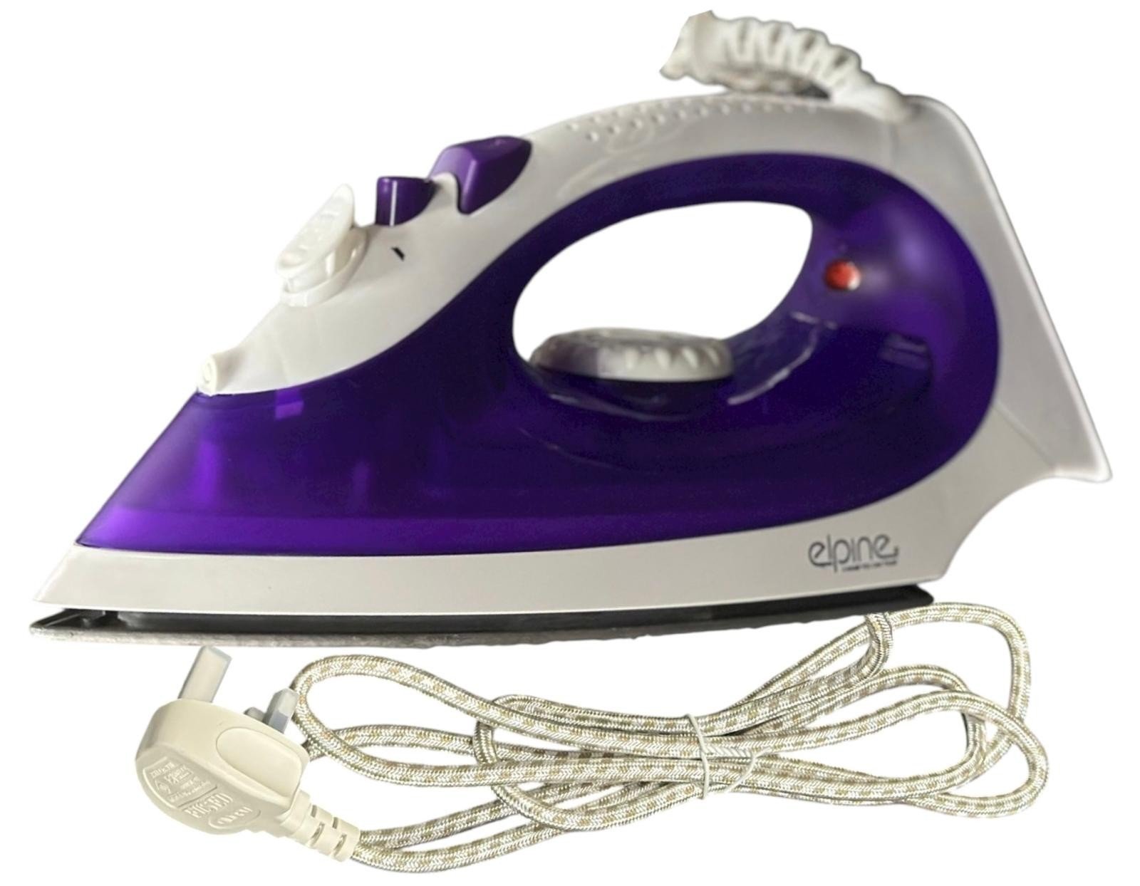 Elpine Steam Iron 1400W 2000W 2300W Electric Ceramic Soleplate Self Cleaning UK