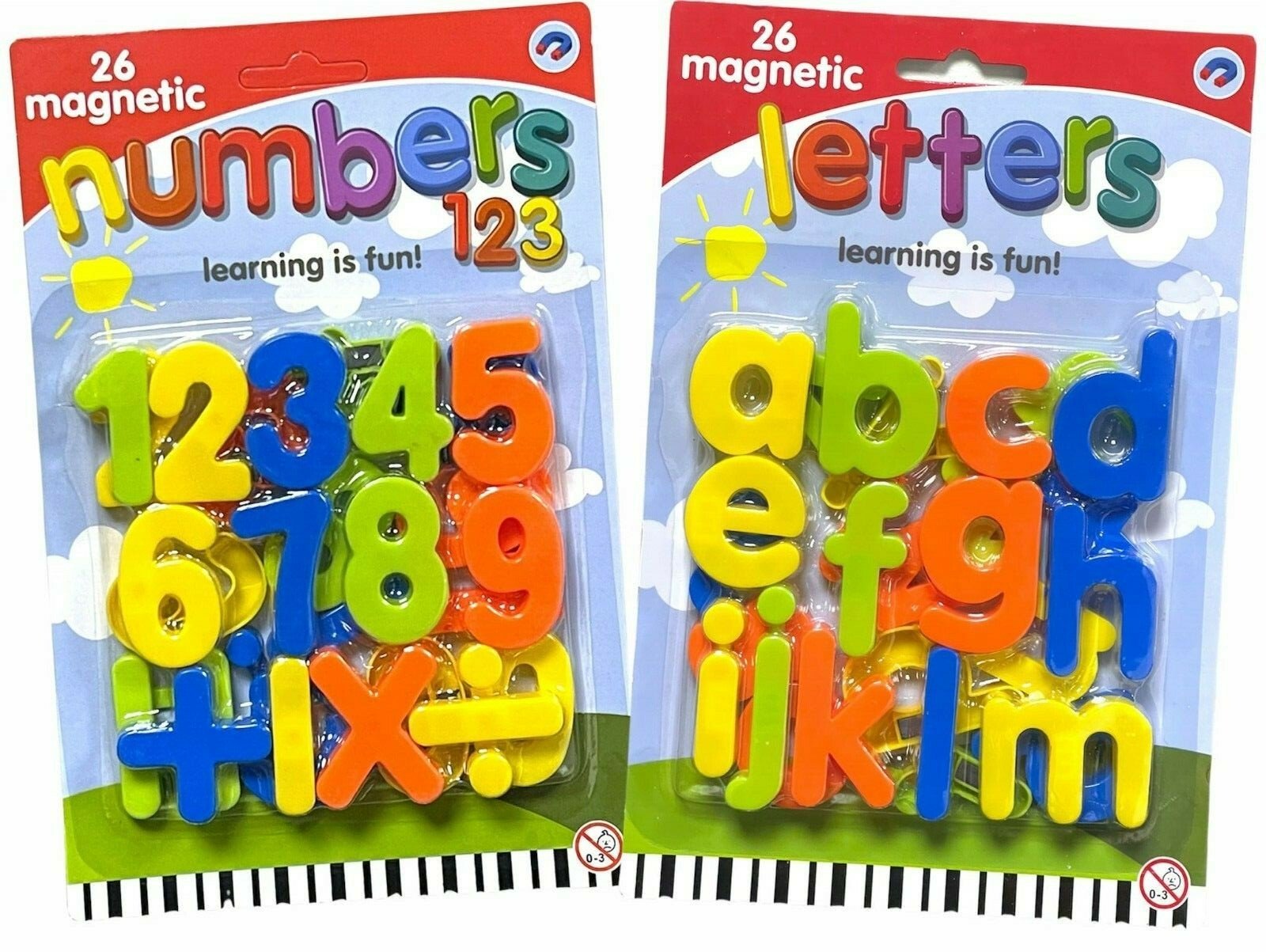 Large Magnetic Letters Alphabet & Numbers Fridge Magnets Toys Kids Learning