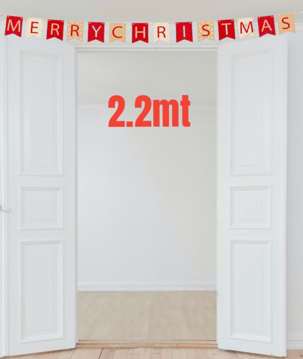 Merry Christmas Banner Bunting Party Decoration Hanging Decors Garlands Treat-2M