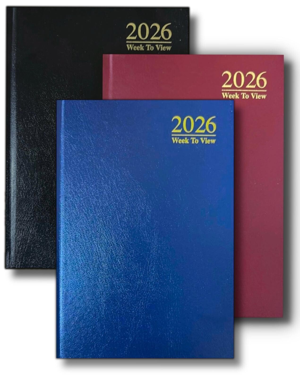 2026 A4 / A5 Diary Day A Page or Week To View Desk Diary Hard Backed Dairy NEW